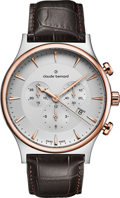 Orë dore Claude Bernard Classic Gents Chronograph 10217 357R AIR1, 3 ATM/3 BAR