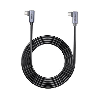 USB C кабел Unitek, PD 100W, 0.5m, агол 90°