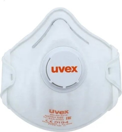 Maskë mbrojtëse Uvex Silv-Air Class 2210, FFP2, me valvul, set me 3 copë