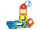 Lodër ndërtimi me magnet Magformers Basic Set 42, 42 copë, shumëngjyrëshe