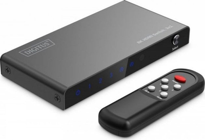 Ndërrues HDMI Digitus 3x1, 8K 60Hz, HDR, i zi