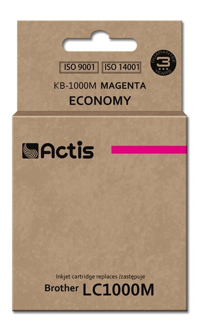 Ngjyrë për printer Actis KB-1000M (zëvendësim për Brother LC1000M/LC970M), 36 ml, vjollcë