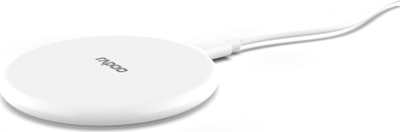 Безжичен полнач Рапоо XC105, Qi, Брзо полнење 10W, бел