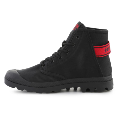 Atlete Palladium Pampa HI Dare II 79514-008, kanavacë, shollë gome, ngjyrë e zezë