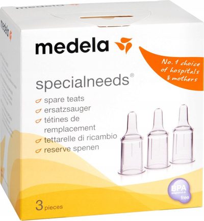 Biberon zëvendësues Medela SpecialNeeds, set 3 copë, pa BPA, transparent