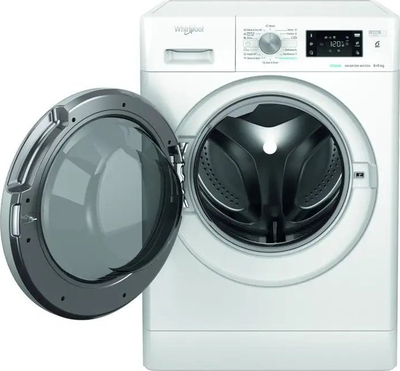 Lavatriçe-tharëse Whirlpool FFWDB 864369 SV EE, 8 kg 6 kg, me hapje nga përpara, e bardhë