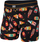 Bokserë për burra Saxx Daytripper Boxer Brief, elastikë, me print shumëngjyrësh, të zinj