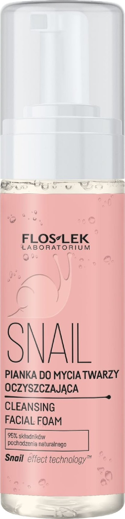 Shkumë pastruese fytyre Floslek Laboratorium Snail, 160ml, që rigjeneron dhe mban lëkurën me lagështi