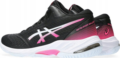 Këpucë volejbolli Asics Netburner Ballistic FF MT 3 W, për goca, të zeza me rozë