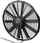 Ventilator ftohës SPAL 355mm, performancë e lartë, tip thithës, i zi