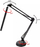Llambë tavoline Izoxis 23503 2 në 1, LED, USB, e zezë