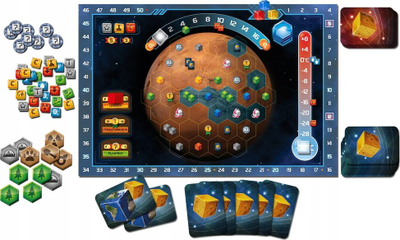 Lojë tavoline Rebel Terraforming Mars The Dice Game, strategjike, me zare