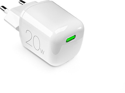Karikues rryme PURO MiniPro, 20W, për prizë, i bardhë