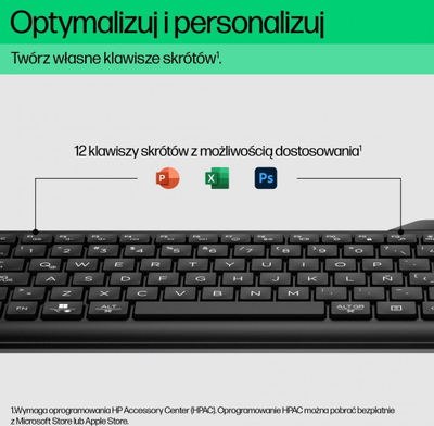 Tastierë HP, numerike, wireless, UK, e zezë
