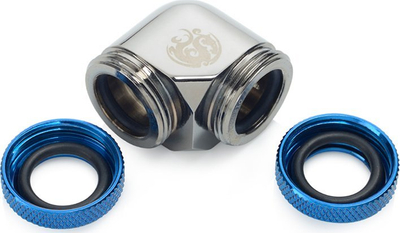 Përshtatës 90° për hardtube Bitspower, 12mm OD, i zi