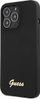 Maskë telefoni Guess prej silikoni me shkrim Gold Logo për iPhone 13 Pro dhe 13 6.1", silikon, e zezë