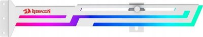 Mbajtëse për kartë grafike Redragon RD-GCP03W, RGB, metal, e bardhë