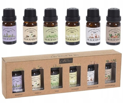 Сет есенцијални масла True Aroma, 6 парчиња, 10 ml, за дифузер на ароми