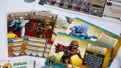 Zgjerim loje tavoline Portal Games Iron Maiden Expansion Pack Set 2, 6 miniatura Eddie, me karta dhe rregulla shtesë