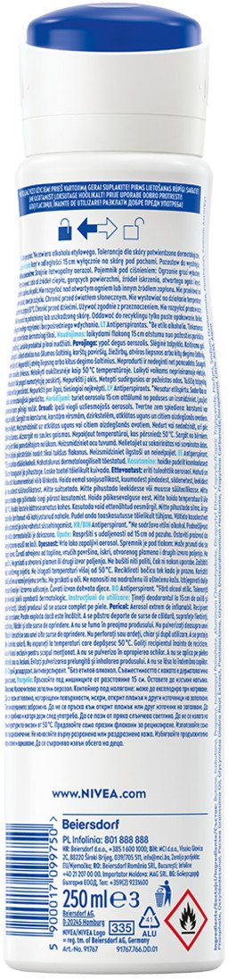 Deodorant spray Nivea Derma Control Defend, antiperspirant 72 orë, me acid hialuronik
