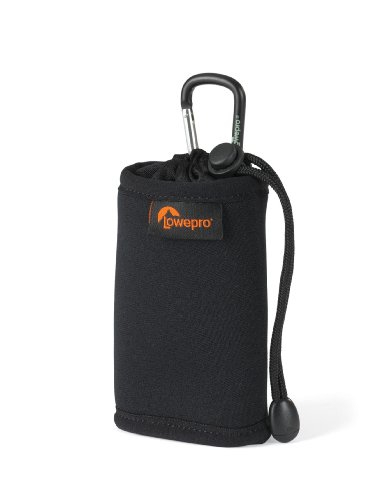 Çantë për kamerë Lowepro Hipshot 10, për kamera kompakte, me karabinë, e zezë