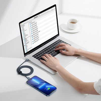Kabllo karikimi / të dhënash Baseus Crystal Shine Series USB-C - Lightning, 20W, 1.2m, e zezë