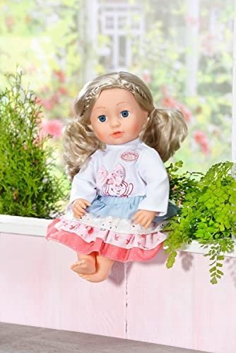 Set rrobash për kukull Baby Annabell Outfit Skirt, për kukulla 43cm, me varëse rrobash, rozë
