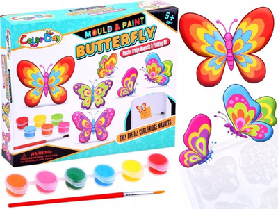 Set kreativ Color Day Butterfly, magnetë për frigorifer, 6 forma, shumëngjyrësh