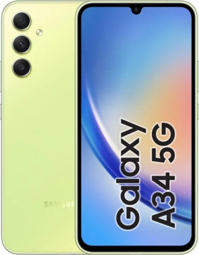 Телефон Samsung Galaxy A34 5G, 128GB, Dual SIM, зелена