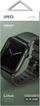Rrip dore Uniq Linus Airosoft për Apple Watch 42/44/45/49mm, silikon, jeshile