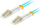 Kabllo fibër optike Lanberg LC LC OM3, 50/125, 3m, aqua