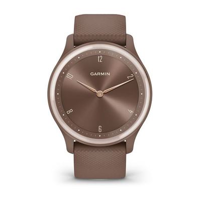 Ora inteligjente Garmin Vívomove Sport 010-02566-02, 40mm, rezistente në ujë 5ATM, ngjyrë cocoa