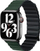 Rrip Beline për Apple Watch Magnetic Pro, 42/44/45/49mm, magnetik, zi jeshil