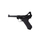 Pistolete ajri Ranger Luger P08 Parabellum, 4.5mm BB, metal, e zezë