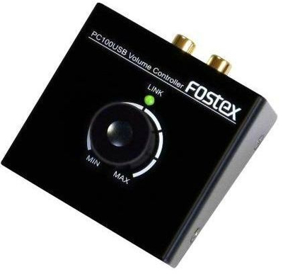 Kontroll volumesh Fostex PC-100USB, me DAC t’brëndshëm, lidhje USB, i zi