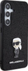 Mbrojtëse telefoni Karl Lagerfeld KLHCMGKNPSK, Galaxy S24 Plus, Glitter, e zezë