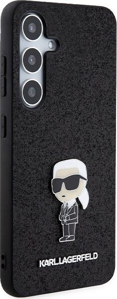 Mbrojtëse telefoni Karl Lagerfeld KLHCMGKNPSK, Galaxy S24 Plus, Glitter, e zezë
