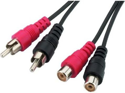 Kabllo RCA KPO2661, 2x RCA në 2x RCA, 3m, e zezë