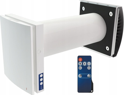Ventilator rikuperimi nxehtësie Blauberg Vento Expert A30-1 S10 DUO WiFi, me pult nga larg, WiFi, i bardhë