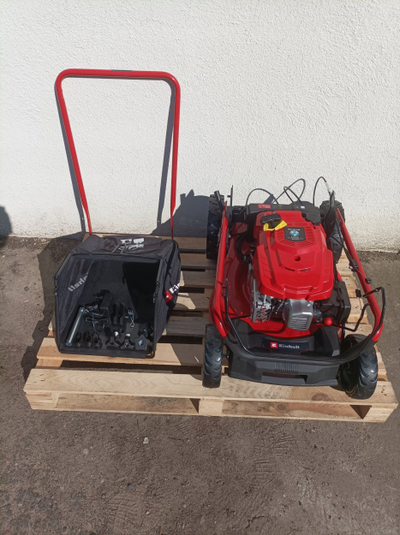 Kositëse benzine Einhell GC-PM 46 S HW-E, vetëlëvizëse, nisje elektrike, e kuqe