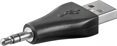 Adapter Goobay 93981, USB A 2.0 në 3.5mm stereo, i zi