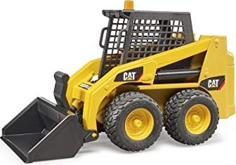 Lodër eskavator Bruder Cat Skid Steer 02481, shkalla 1:16, plastike, e verdhë