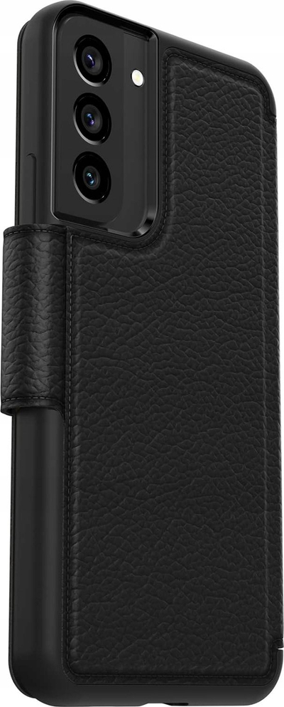 Këllëf-portofol OtterBox Strada Folio për Samsung Galaxy S22 Plus, me vend për karta, me kapëse magnetike, i zi