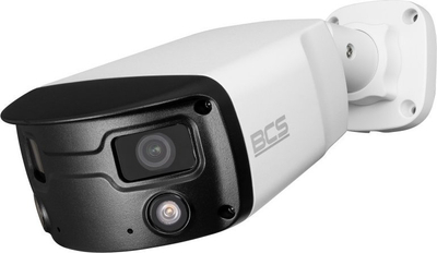 Kамера IP панорамска BCS P-PIP2X4FCL3-Ai1, 4MP, леќа 4mm, бела
