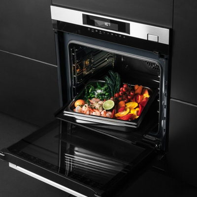 Set enësh avulli AEG A9OBGC23, çelik inox, për furrë, argjend