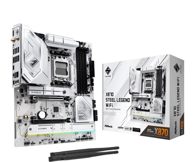 Motherboard ASRock X870 Steel Legend WiFi, AM5, ATX, gri