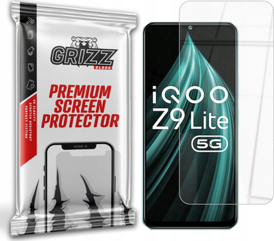 Xham mbrojtës Grizz HybridGlass 9H për Vivo IQOO Z9 Lite, shumë i kthjellët, i pastër