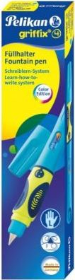 Stilolaps Pelikan Griffix Pen L, ergonomik, neon blu