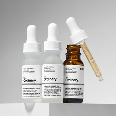 Set mini The Ordinary, Niacinamide 10% + Zinc 1%, 10ml + Hyaluronic Acid 2% + B5, 10ml + Caffeine solution 5%+EGCG, 10ml