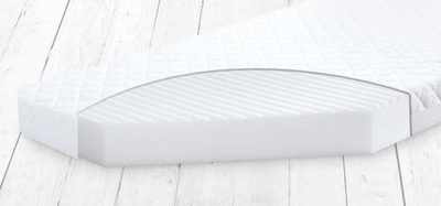 Dyshek fëmijësh BabyMatex Softi Plus 160x80x10, ortopedik, shkumë poliuretani, i bardhë